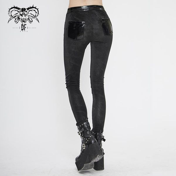 women's pants & capris european and american steampunk slim pants, elastic high waist casual rock roll patchwork leather, Black;white
women's pants & capris european and american steampunk slim pants, elastic high waist casual rock roll patchwork leather, Black;white