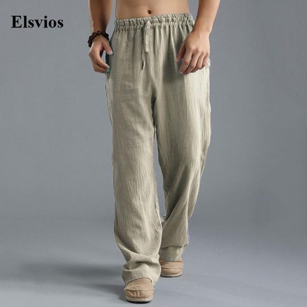 men's pants vintage cotton linen trousers fashion spring autumn 2021 solid straight male casual drawstring mid waist loose, Black
men's pants vintage cotton linen trousers fashion spring autumn 2021 solid straight male casual drawstring mid waist loose, Black
