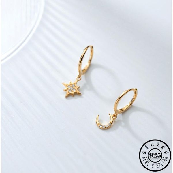 hoop & huggie 925 sterling silver asymmetrical star moon earings gold color plated cubic zirconia pendant hoops earrings for women girls, Golden;silver
hoop & huggie 925 sterling silver asymmetrical star moon earings gold color plated cubic zirconia pendant hoops earrings for women girls, Golden;silver