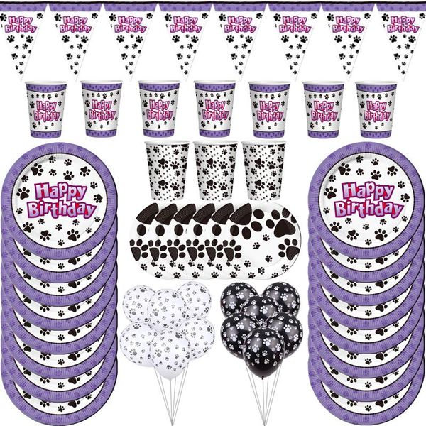 four puppies party decoration tableware pet dog theme paper cup plate napkins pennant tablecloth kids birthday carnival supplies disposable
four puppies party decoration tableware pet dog theme paper cup plate napkins pennant tablecloth kids birthday carnival supplies disposable