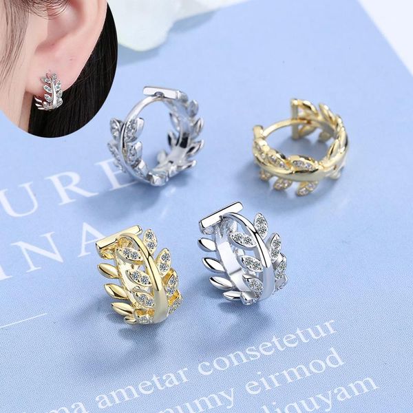 hoop & huggie natural plant leaves small earrings for women shiny crystal zirconia golden/white huggies tiny charm earring pierce jewelry, Golden;silver
hoop & huggie natural plant leaves small earrings for women shiny crystal zirconia golden/white huggies tiny charm earring pierce jewelry, Golden;silver