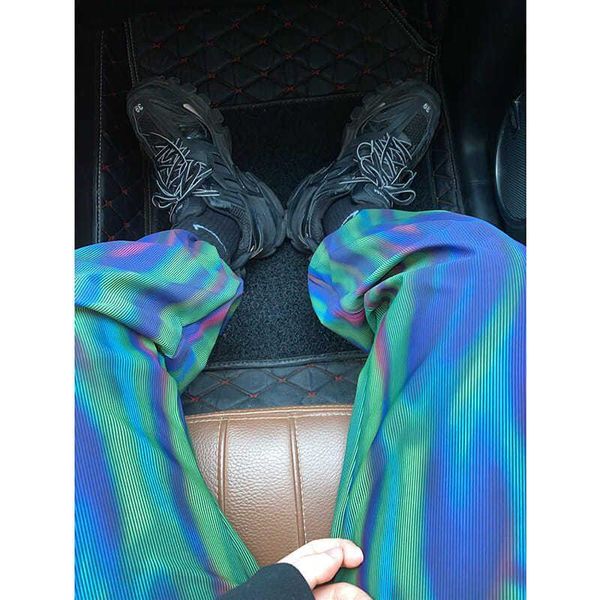 original neon colorful gradual change thin pants men's and women's laser straight casual summer streetwear & capris, Black;white
original neon colorful gradual change thin pants men's and women's laser straight casual summer streetwear & capris, Black;white
