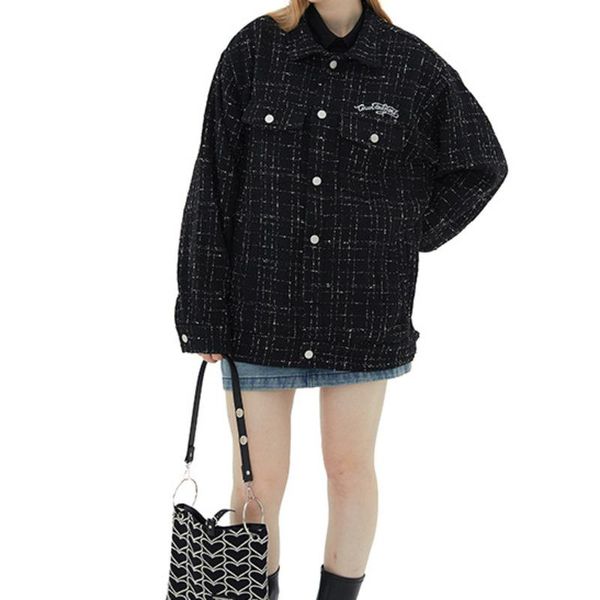 women's jackets small fragrance plaid coat jacket men women autumn all-match fashion loose long sleeve 2021 harajuku couple, Black;brown
women's jackets small fragrance plaid coat jacket men women autumn all-match fashion loose long sleeve 2021 harajuku couple, Black;brown