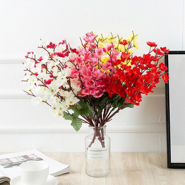 decorative flowers & wreaths artificial plum blossoms home living room diy decoration gardening fake silk wedding bouquets r30
decorative flowers & wreaths artificial plum blossoms home living room diy decoration gardening fake silk wedding bouquets r30