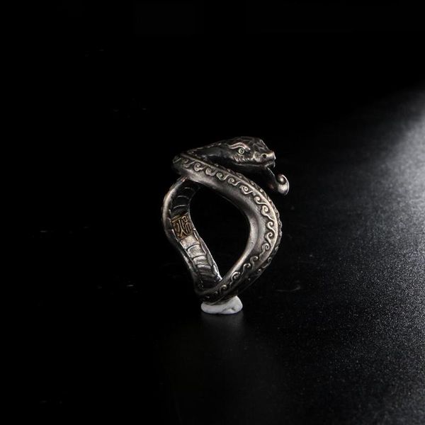 cluster rings original design retro style handmade snake ring silver men's personality python jewelry accessories, Golden;silver
cluster rings original design retro style handmade snake ring silver men's personality python jewelry accessories, Golden;silver