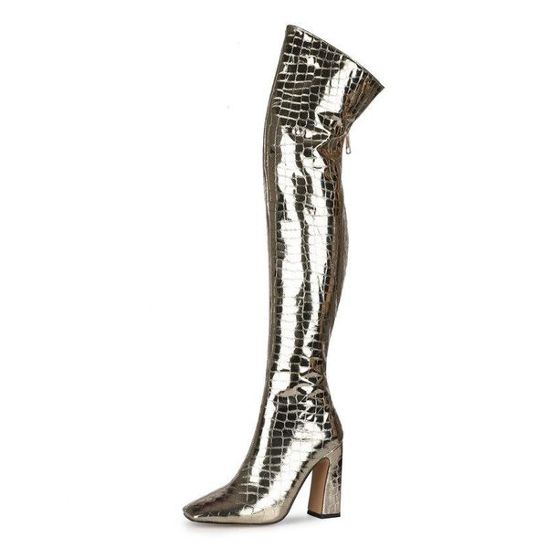 boots fashion female long autumn winter zipper stone pattern square toe women's shoes pu thick high-heel over-the-knee, Black
boots fashion female long autumn winter zipper stone pattern square toe women's shoes pu thick high-heel over-the-knee, Black