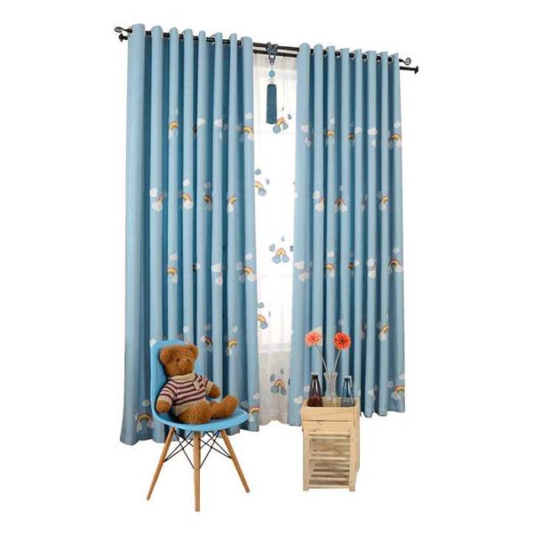 blue rainbow thickened printed blackout curtains for girl boy living room bedroom print window treatment darkening drapes curtain &
blue rainbow thickened printed blackout curtains for girl boy living room bedroom print window treatment darkening drapes curtain &
