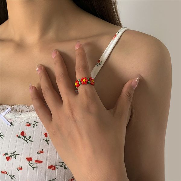 european colorful daisy woven beads ring retro mixed flower model finger rings women party vacation gift dress hand jewelry accessories whol, Golden;silver
european colorful daisy woven beads ring retro mixed flower model finger rings women party vacation gift dress hand jewelry accessories whol, Golden;silver