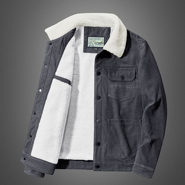 men's jackets jaqueta de algodão solto masculino plus velo casacos grossos casual cor sólida sobretudos multi-bolso quente único 8oit, Black;brown
men's jackets jaqueta de algodão solto masculino plus velo casacos grossos casual cor sólida sobretudos multi-bolso quente único 8oit, Black;brown
