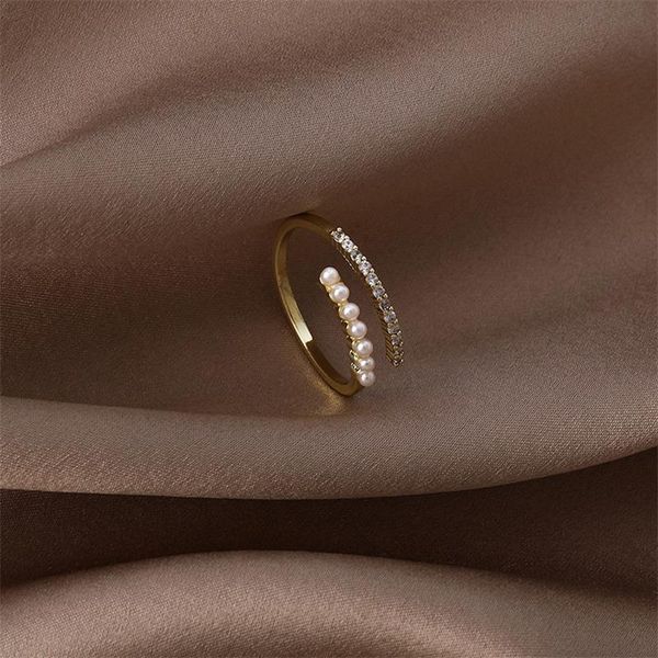 cluster rings japanese style cross imitation pearl zircon personality girl simple index finger for women fashion jewelry accessories, Golden;silver
cluster rings japanese style cross imitation pearl zircon personality girl simple index finger for women fashion jewelry accessories, Golden;silver