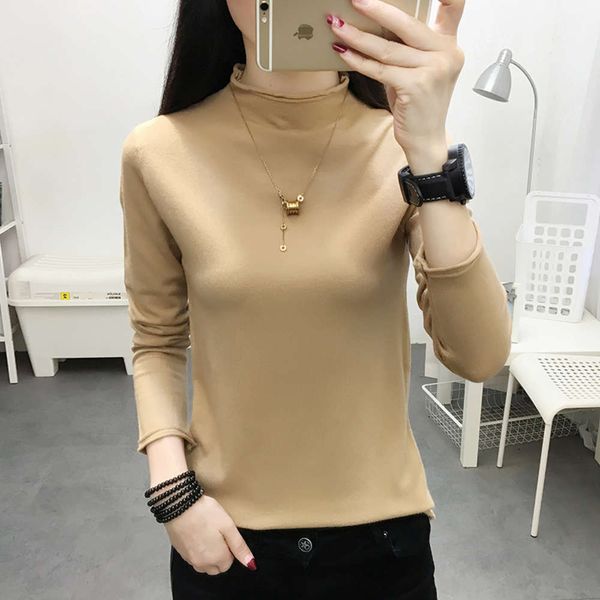 women's sweaters tees sweater half turtleneck bottom shirt with thickened autumn and winter clothing 9fsi s6hd, White;black
women's sweaters tees sweater half turtleneck bottom shirt with thickened autumn and winter clothing 9fsi s6hd, White;black