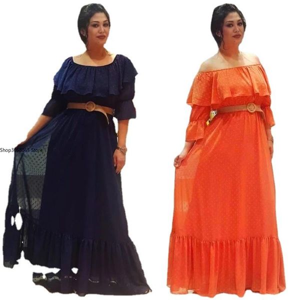 ethnic clothing dresses women off shoulder long dress casual loose solid plus size sundress 2021 summer high waist robe evening gowns, Red
ethnic clothing dresses women off shoulder long dress casual loose solid plus size sundress 2021 summer high waist robe evening gowns, Red