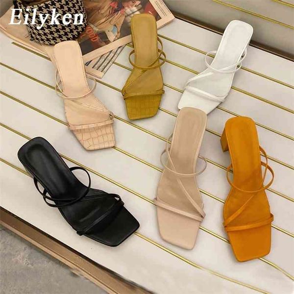 slippers eilyken summer outdoor sandal high square heel flip flop ladies slipper elegant women slides shoes size 41 210310, Black 
slippers eilyken summer outdoor sandal high square heel flip flop ladies slipper elegant women slides shoes size 41 210310, Black
