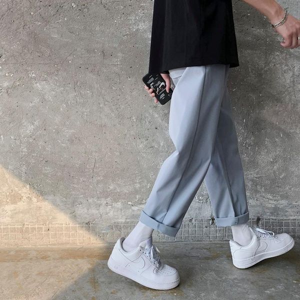 men's pants men solid ankle-length leisure chic plus size 3xl simple autumn all-match mens baggy wide leg pant korean style fashion bf, Black
men's pants men solid ankle-length leisure chic plus size 3xl simple autumn all-match mens baggy wide leg pant korean style fashion bf, Black