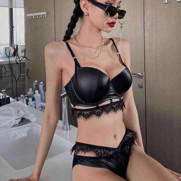 nxy set vintage pu women underwear hollow push up bra set classic leather tassel brassiere locomotive girl plus size lingerie 1202, Red;black
nxy set vintage pu women underwear hollow push up bra set classic leather tassel brassiere locomotive girl plus size lingerie 1202, Red;black