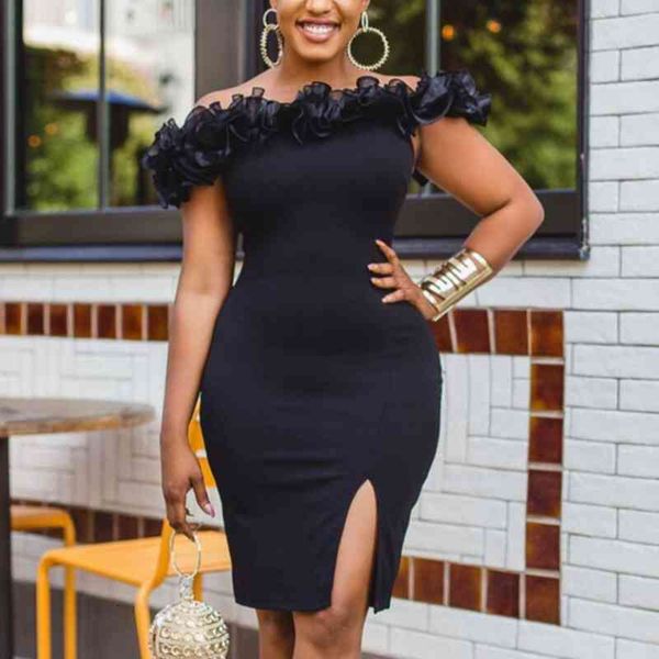 two piece dress women off shoulder summer party black mini bodycon ruffles high slit birthday date night occasion vestidos c, White
two piece dress women off shoulder summer party black mini bodycon ruffles high slit birthday date night occasion vestidos c, White