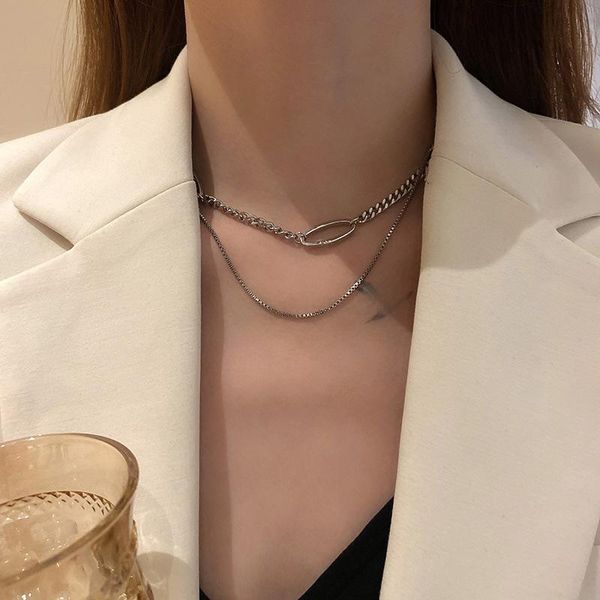 chokers double layered cuba chain choker necklace for women punk simple geometric pendant on the neck year gifts jewelry, Golden;silver
chokers double layered cuba chain choker necklace for women punk simple geometric pendant on the neck year gifts jewelry, Golden;silver