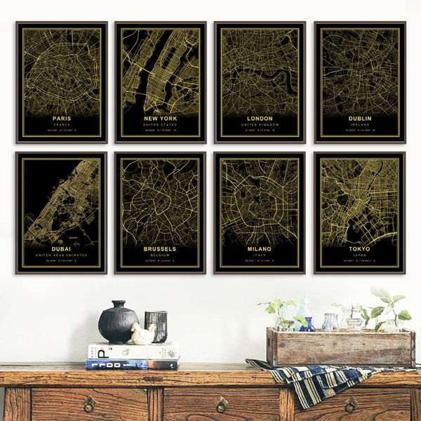 paintings amsterdam dublin paris london customized city map print black golden nordic poster wall art canvas painting living room decor 
paintings amsterdam dublin paris london customized city map print black golden nordic poster wall art canvas painting living room decor