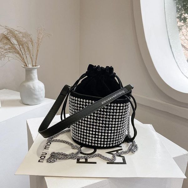 shoulder bags female bag fashion diamond-studded messenger drawstring bucket ins small handbag
shoulder bags female bag fashion diamond-studded messenger drawstring bucket ins small handbag