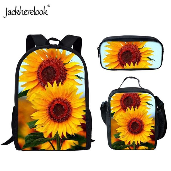 school bags jackherelook 3d sunflower patterns canvas childern fashion 3pcs/set shoulder bag backpack 2021
school bags jackherelook 3d sunflower patterns canvas childern fashion 3pcs/set shoulder bag backpack 2021