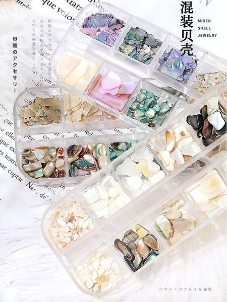 nail art decorations 12 color mixed manicure shell pieces jewelry strip box rhinestones polish ornament décor glitter flakes, Silver;gold
nail art decorations 12 color mixed manicure shell pieces jewelry strip box rhinestones polish ornament décor glitter flakes, Silver;gold