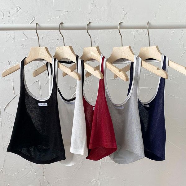 women's tanks & camis halter women cropped slim solid sleeveless backless korean streetwear cute 121295wta, White 
women's tanks & camis halter women cropped slim solid sleeveless backless korean streetwear cute 121295wta, White