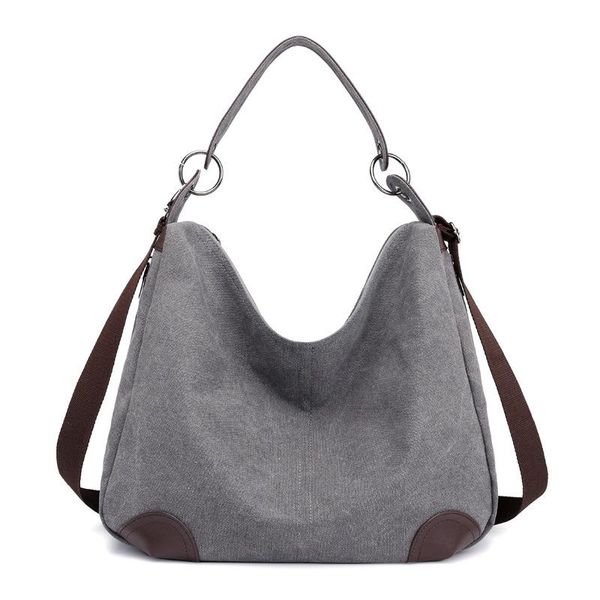 evening bags simple fashion leisure large - capacity canvas woman bag, one shoulder handbag