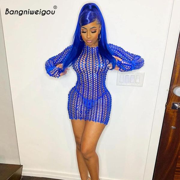 bangniweigou fishnet holes see through mini dress women night out club party robe o neck long sleeve solid dresses casual, Black;gray
bangniweigou fishnet holes see through mini dress women night out club party robe o neck long sleeve solid dresses casual, Black;gray