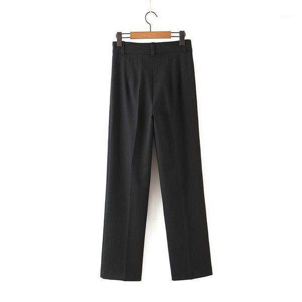 women's pants & capris 2021 spring women casual striped straight suit trousers female high waist office lady black button long ficusron, Black;white
women's pants & capris 2021 spring women casual striped straight suit trousers female high waist office lady black button long ficusron, Black;white