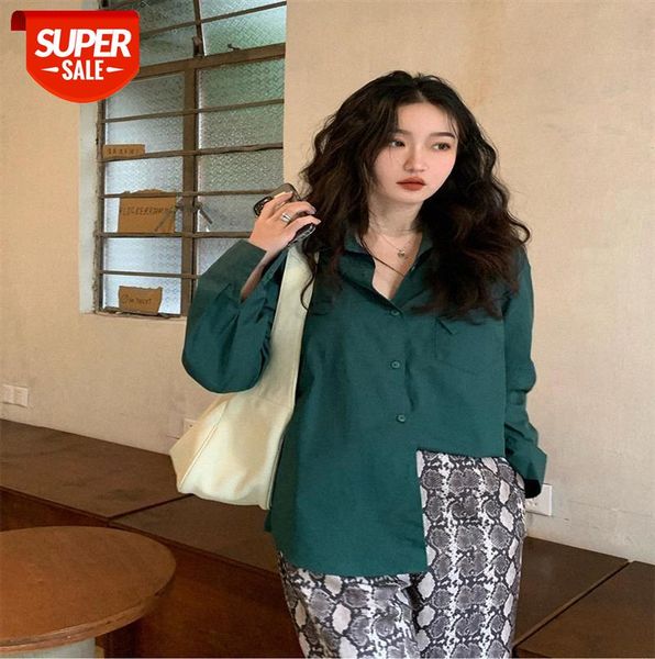 net celebrity korean version of light mature loose collar green shirt female design sense french on behalf the tide #tk5w, Black;gray
net celebrity korean version of light mature loose collar green shirt female design sense french on behalf the tide #tk5w, Black;gray