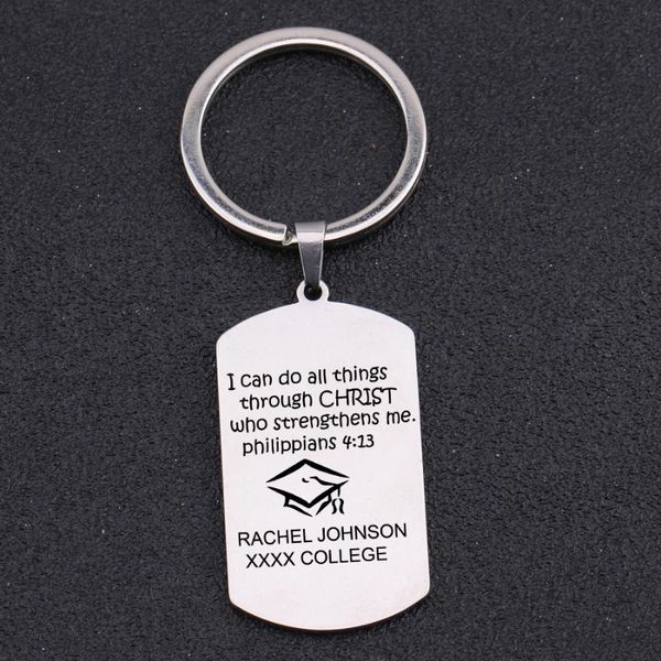 keychains name and school customized key chains religious jewelry christian keyring friends man or women keys holder car, Silver
keychains name and school customized key chains religious jewelry christian keyring friends man or women keys holder car, Silver