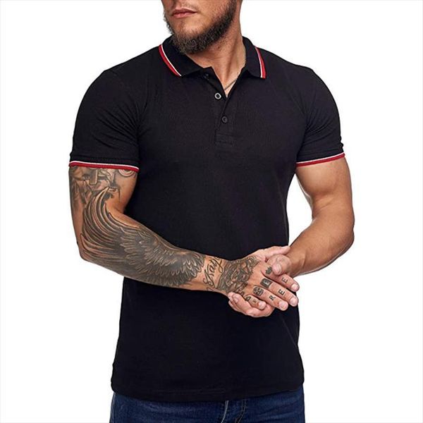 summer short sleeve shirt fashion men polos casual slim solid color business wear, White;black
summer short sleeve shirt fashion men polos casual slim solid color business wear, White;black
