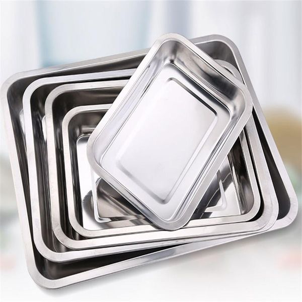 kitchen storage & organization stainless steel trays square plate thickening pans rectangular tray barbecue deep rice dishes bbq accessories
kitchen storage & organization stainless steel trays square plate thickening pans rectangular tray barbecue deep rice dishes bbq accessories