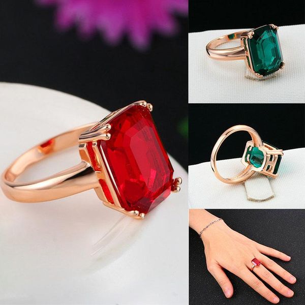 wedding rings big square crystal fashion red/green gold color ring rose jewelry for women, Slivery;golden
wedding rings big square crystal fashion red/green gold color ring rose jewelry for women, Slivery;golden