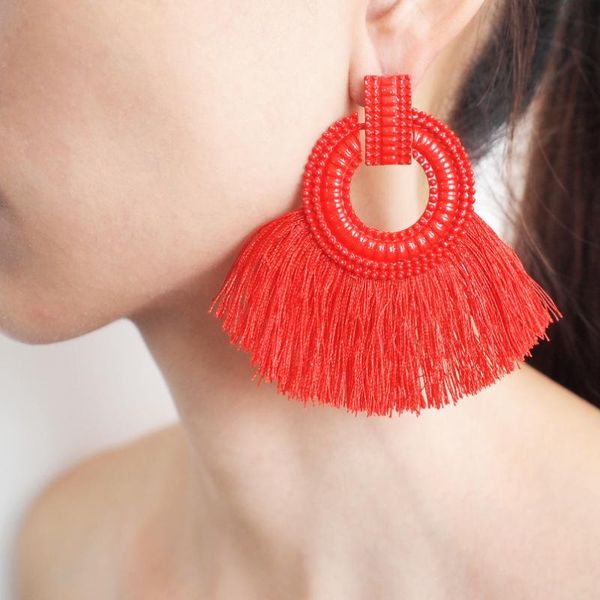 dangle & chandelier manilai fanshaped cotton tassels earrings for women bohemia handmade alloy fringed ethnic jewelry 6 color, Silver
dangle & chandelier manilai fanshaped cotton tassels earrings for women bohemia handmade alloy fringed ethnic jewelry 6 color, Silver
