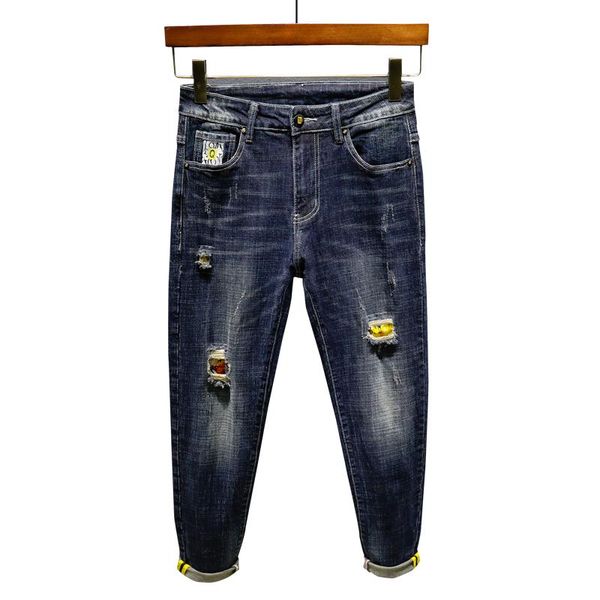 men's jeans ripped for men slim fit stretch autumn dark blue patchwork style streetwear distressed hip hop pants male motorcycle
men's jeans ripped for men slim fit stretch autumn dark blue patchwork style streetwear distressed hip hop pants male motorcycle
