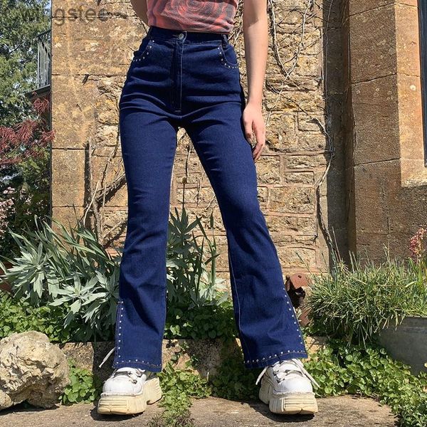 women's jeans vintage high waist flare chic retro harajuku split denim cargo trousers aesthetic cute fashion sweatpants, Blue
women's jeans vintage high waist flare chic retro harajuku split denim cargo trousers aesthetic cute fashion sweatpants, Blue