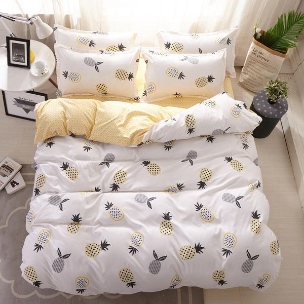 bedding sets 3/4pcs set single white yellow pineapple design comfortable twin home textile cute style oceania
bedding sets 3/4pcs set single white yellow pineapple design comfortable twin home textile cute style oceania