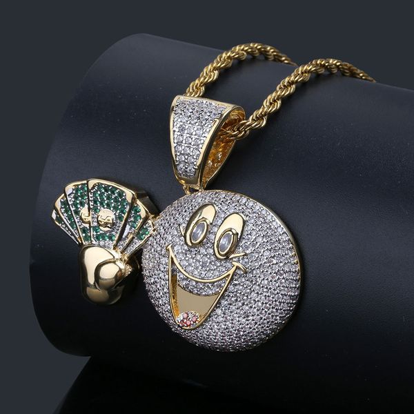 necklace hip hop network cartoon cute expression holding fan pendant with zircon two-color trendsetter, Silver
necklace hip hop network cartoon cute expression holding fan pendant with zircon two-color trendsetter, Silver