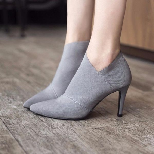 boots pointed toe high heels womens basic shoes spring/autumn casual female ankle fashion outwear single, Black
boots pointed toe high heels womens basic shoes spring/autumn casual female ankle fashion outwear single, Black