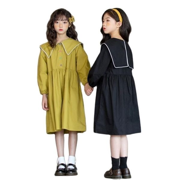 girls' dresses skirts spring and summer korean long-sleeved navy collar children's clothes p4534 210622, Red;yellow
girls' dresses skirts spring and summer korean long-sleeved navy collar children's clothes p4534 210622, Red;yellow