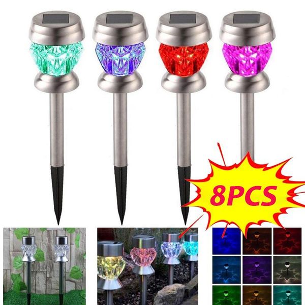 lawn lamps 8/4pcs color changing led solar pathway lights outdoor garden stake landscape
lawn lamps 8/4pcs color changing led solar pathway lights outdoor garden stake landscape