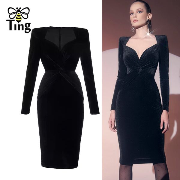 black dress for women v neck high waist curve bodycon knee length dresses female vestitis 1clothing 210513, Black;gray
black dress for women v neck high waist curve bodycon knee length dresses female vestitis 1clothing 210513, Black;gray