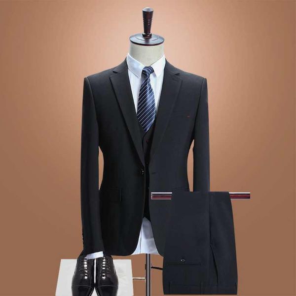 men's suits & blazers 2021 luxury 3 piece wedding suit fashion slim solid color business office sets large size men blazer+ pants + ves, White;black
men's suits & blazers 2021 luxury 3 piece wedding suit fashion slim solid color business office sets large size men blazer+ pants + ves, White;black