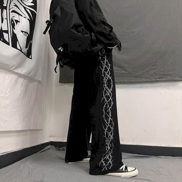 spring autumn goth womens pants wide leg streetwear high waist oversized trousers womans straight couple clothes punk, Black;white
spring autumn goth womens pants wide leg streetwear high waist oversized trousers womans straight couple clothes punk, Black;white