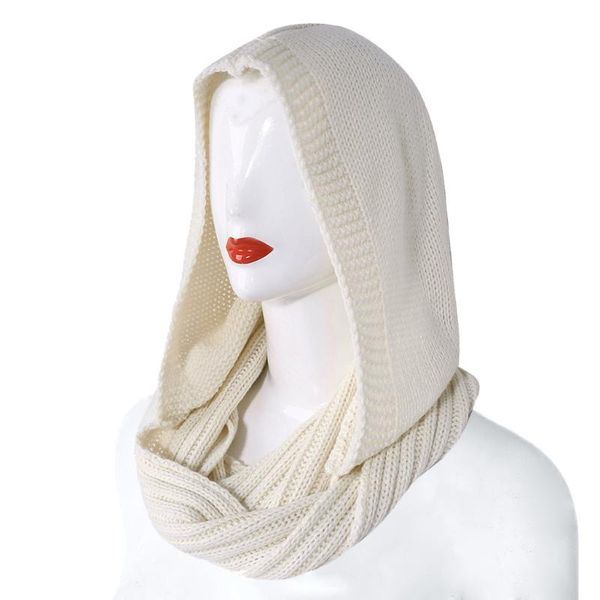 women winter crochet knit hood infinity scarf outdoor windproof warm long shawl wrap solid color earflap hat neck warmer scarves, Blue;gray
women winter crochet knit hood infinity scarf outdoor windproof warm long shawl wrap solid color earflap hat neck warmer scarves, Blue;gray