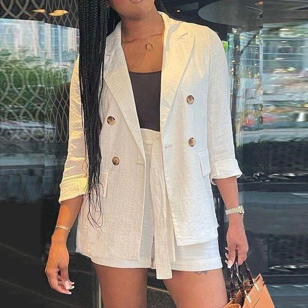 women's suits & blazers vonda 2021 autumn long sleeve coats women elegant solid office work blazer loose outerwear party streetwears ov, White;black
women's suits & blazers vonda 2021 autumn long sleeve coats women elegant solid office work blazer loose outerwear party streetwears ov, White;black