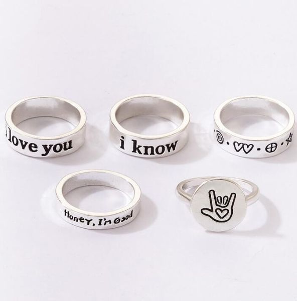 punk gothic love heart ring set for women 5pcs finger rings jewelry gift, Golden;silver
punk gothic love heart ring set for women 5pcs finger rings jewelry gift, Golden;silver