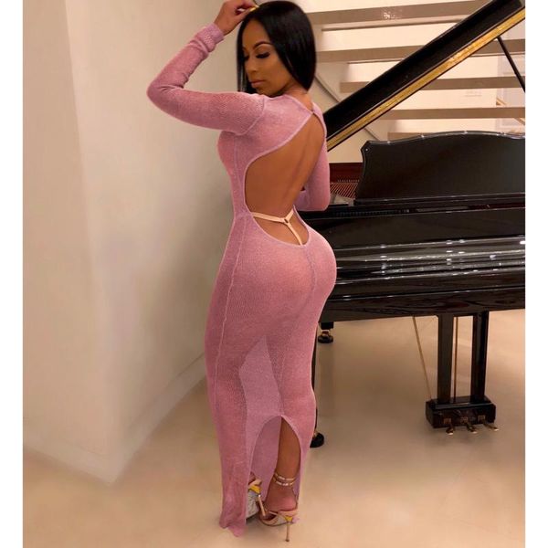bright backless party maxi dress see-throught long sleeve bodycon beach dresses turtleneck vestidos clubwear outfits casual, Black;gray
bright backless party maxi dress see-throught long sleeve bodycon beach dresses turtleneck vestidos clubwear outfits casual, Black;gray
