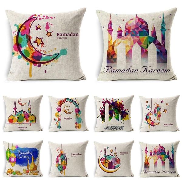 pillow case muslim ramadan cotton linen waist throw cushion cover home decor 18" cojines sofá
pillow case muslim ramadan cotton linen waist throw cushion cover home decor 18" cojines sofá